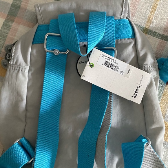 NWT Kipling Marigold mini rainbow gray backpack brand new - Picture 8 of 10